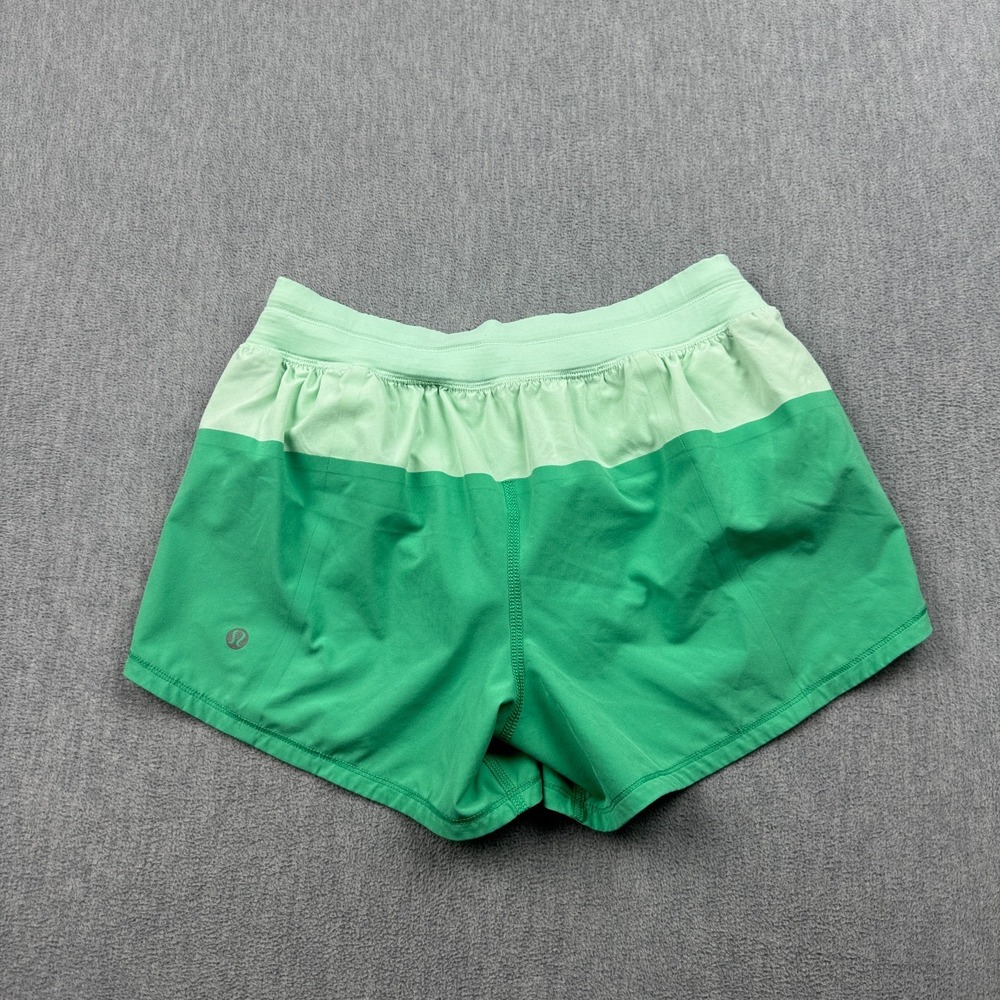 Lululemon Shorts Womens 4 Green Run: Breeze 3" Athletic Active Workout Training - Picture 12 of 13